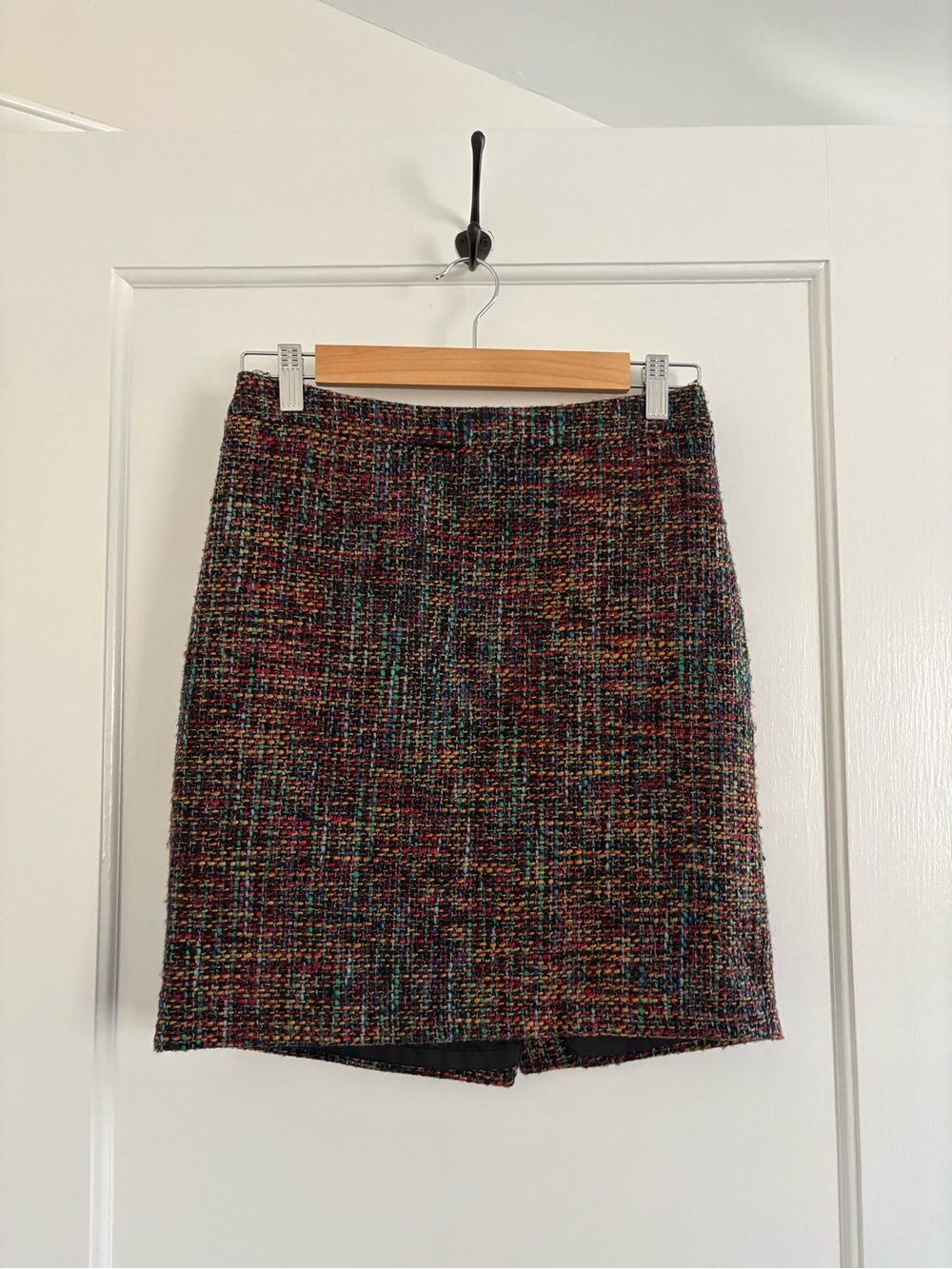 LOFT Multicolor Tweed Mini Skirt